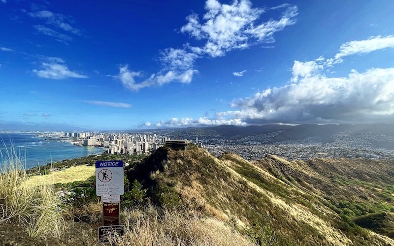 View from the Diamond head