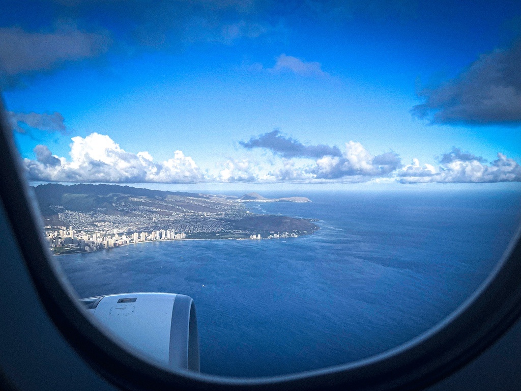View from hawaiian airline